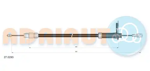 жило за ръчна спирачка ADRIAUTO 27.0293