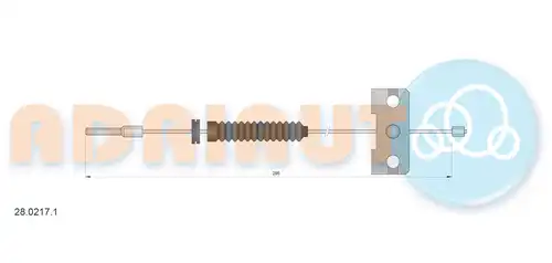 жило за ръчна спирачка ADRIAUTO 28.0217.1