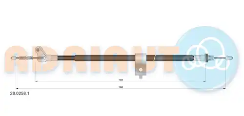 жило за ръчна спирачка ADRIAUTO 28.0258.1
