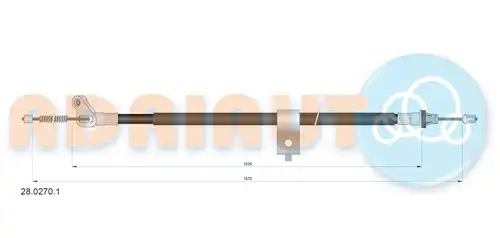 жило за ръчна спирачка ADRIAUTO 28.0270.1