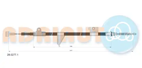 жило за ръчна спирачка ADRIAUTO 28.0277.1