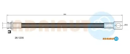 спирачен маркуч ADRIAUTO 28.1235