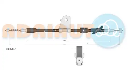 жило за ръчна спирачка ADRIAUTO 33.0205.1