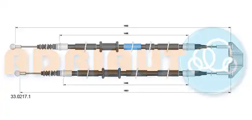 жило за ръчна спирачка ADRIAUTO 33.0217.1