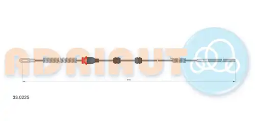 жило за ръчна спирачка ADRIAUTO 33.0225