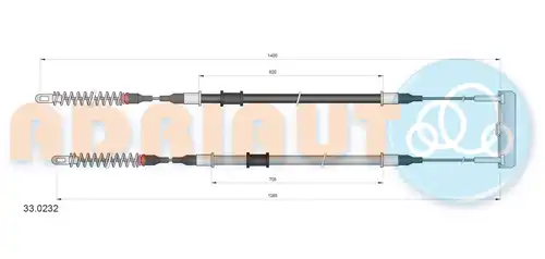 жило за ръчна спирачка ADRIAUTO 33.0232