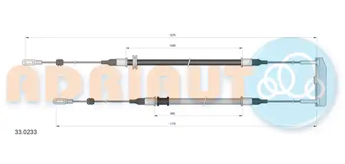 жило за ръчна спирачка ADRIAUTO 33.0233