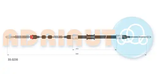жило за ръчна спирачка ADRIAUTO 33.0235