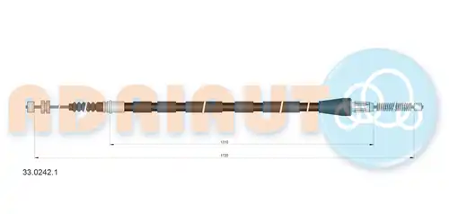 жило за ръчна спирачка ADRIAUTO 33.0242.1