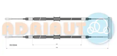 жило за ръчна спирачка ADRIAUTO 33.0244