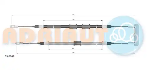 жило за ръчна спирачка ADRIAUTO 33.0249