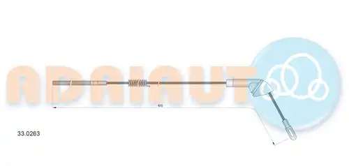 жило за ръчна спирачка ADRIAUTO 33.0263