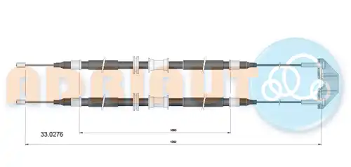жило за ръчна спирачка ADRIAUTO 33.0276