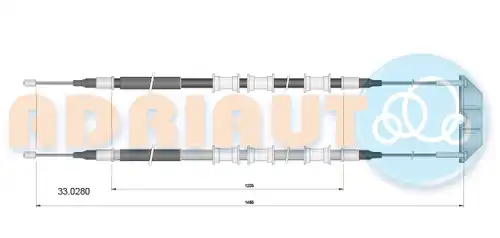 жило за ръчна спирачка ADRIAUTO 33.0280