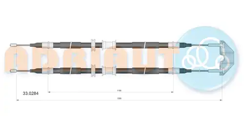 жило за ръчна спирачка ADRIAUTO 33.0284