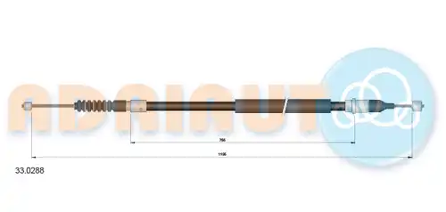 жило за ръчна спирачка ADRIAUTO 33.0288