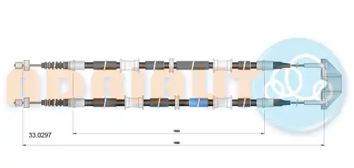 жило за ръчна спирачка ADRIAUTO 33.0297