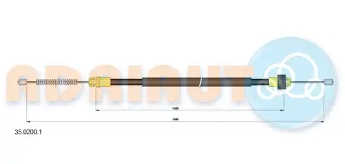 жило за ръчна спирачка ADRIAUTO 35.0200.1