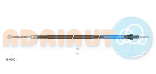 жило за ръчна спирачка ADRIAUTO 35.0202.1