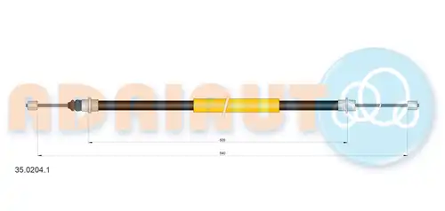 жило за ръчна спирачка ADRIAUTO 35.0204.1