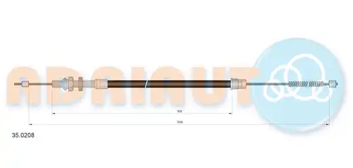 жило за ръчна спирачка ADRIAUTO 35.0208