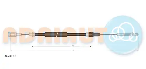 жило за ръчна спирачка ADRIAUTO 35.0213.1