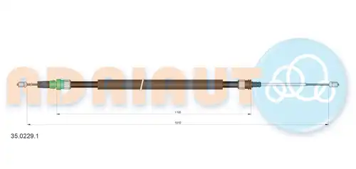 жило за ръчна спирачка ADRIAUTO 35.0229.1