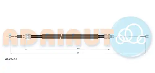 жило за ръчна спирачка ADRIAUTO 35.0237.1