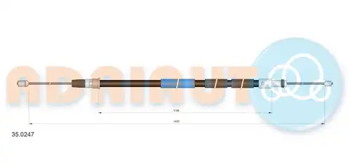 жило за ръчна спирачка ADRIAUTO 35.0247