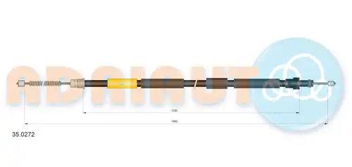 жило за ръчна спирачка ADRIAUTO 35.0272