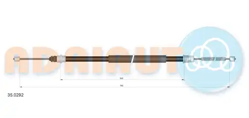жило за ръчна спирачка ADRIAUTO 35.0292
