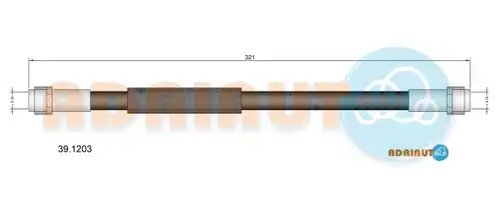 спирачен маркуч ADRIAUTO 39.1203