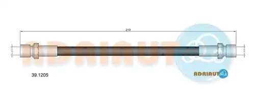 спирачен маркуч ADRIAUTO 39.1205
