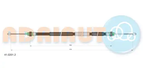 жило за ръчна спирачка ADRIAUTO 41.0201.2