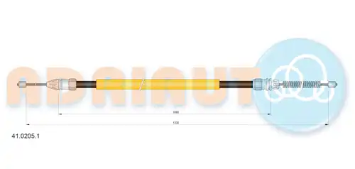 жило за ръчна спирачка ADRIAUTO 41.0205.1