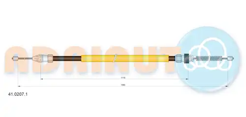 жило за ръчна спирачка ADRIAUTO 41.0207.1