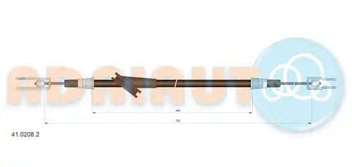 жило за ръчна спирачка ADRIAUTO 41.0208.2