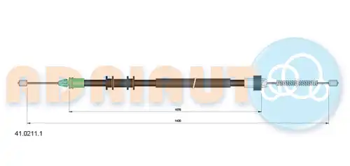 жило за ръчна спирачка ADRIAUTO 41.0211.1