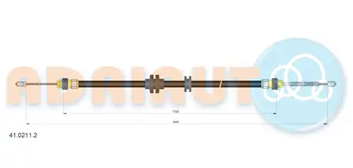 жило за ръчна спирачка ADRIAUTO 41.0211.2