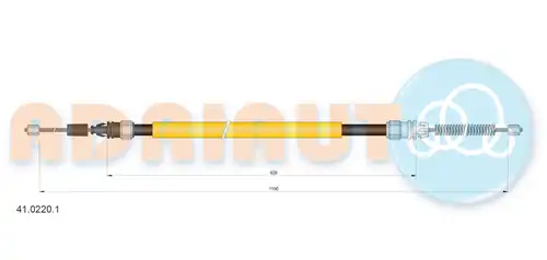 жило за ръчна спирачка ADRIAUTO 41.0220.1
