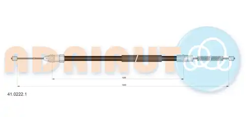 жило за ръчна спирачка ADRIAUTO 41.0222.1
