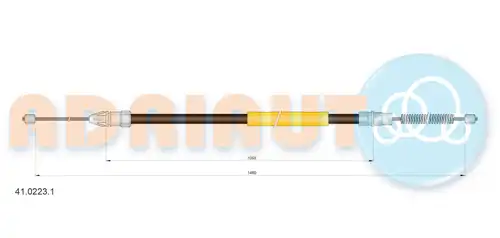 жило за ръчна спирачка ADRIAUTO 41.0223.1
