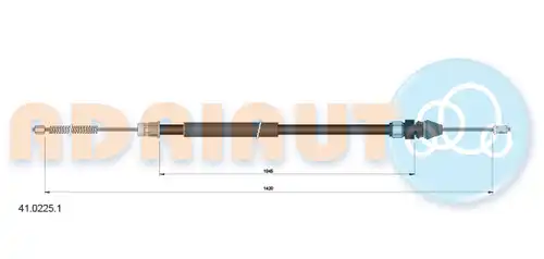 жило за ръчна спирачка ADRIAUTO 41.0225.1