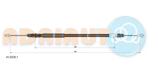 жило за ръчна спирачка ADRIAUTO 41.0226.1