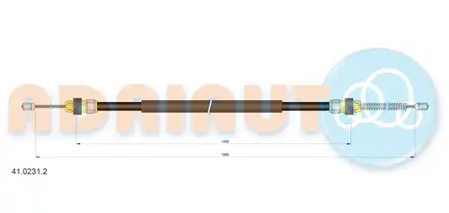 жило за ръчна спирачка ADRIAUTO 41.0231.2