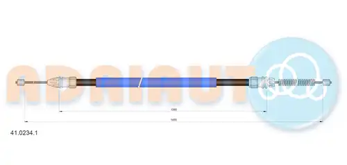 жило за ръчна спирачка ADRIAUTO 41.0234.1