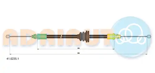 жило за ръчна спирачка ADRIAUTO 41.0235.1