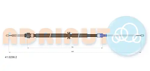 жило за ръчна спирачка ADRIAUTO 41.0236.2