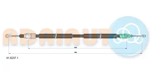 жило за ръчна спирачка ADRIAUTO 41.0237.1