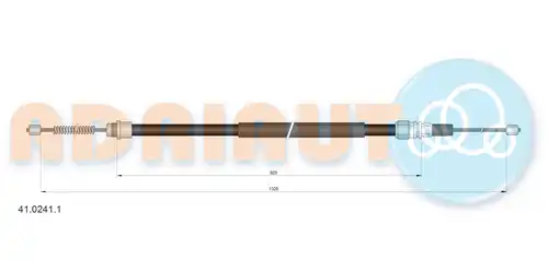 жило за ръчна спирачка ADRIAUTO 41.0241.1